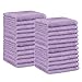 AmazonBasics Cotton Washcloth - Pack of 24, Lavender