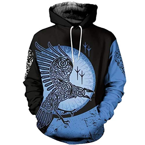 Sweat à capuche viking homme idéal pour adopter le style streetwear Harajuku