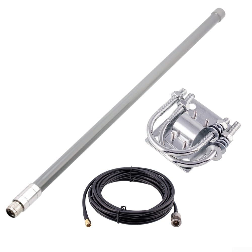 SPORTARC Antenne en fibre de verre 12dBi 868 MHz 915 MHz optimisée à l'hélium pour Omni (kit d'antenne)