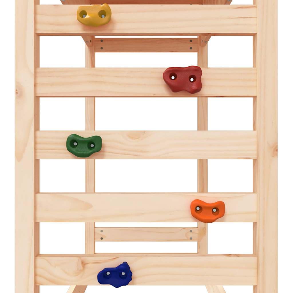 Spielturm aus Massivholz Kiefer mit Rutsche Schaukel Sandkasten für Kinder Garten Outdoor Kinderzimmer 3-8 Jahre robustes Klettergerüst mit Befestigung Zubehör für Kleinkinder Mädchen Jungen
