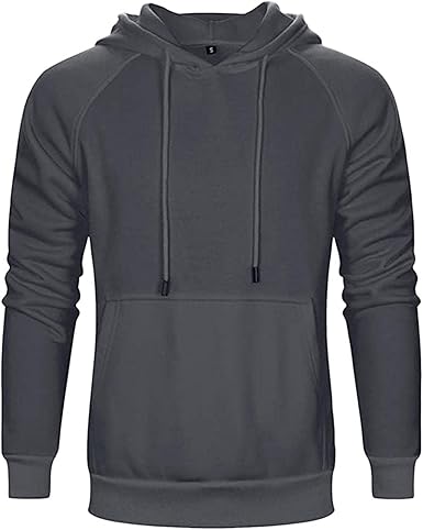 Amazon.com: Sudadera de manga raglán para hombre, otoño e invierno, manga  larga, con capucha, bolsillo : Ropa, Zapatos y Joyería