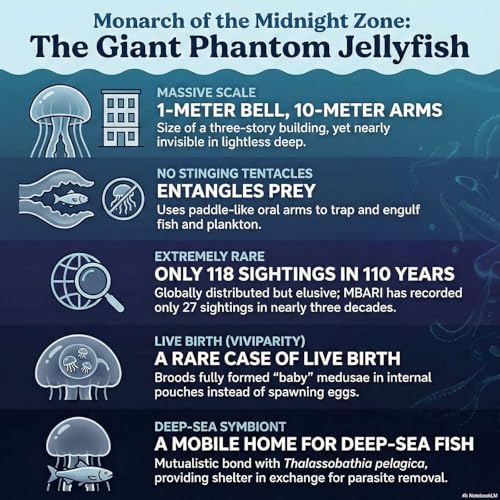 Stygiomedusa Gigantica: The Giant Phantom Jelly of the Midnight Zone