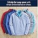 vineyard vines Men's Saltwater Quarter-Zip Pullover Sweater, Pink Cloud Solid, Large