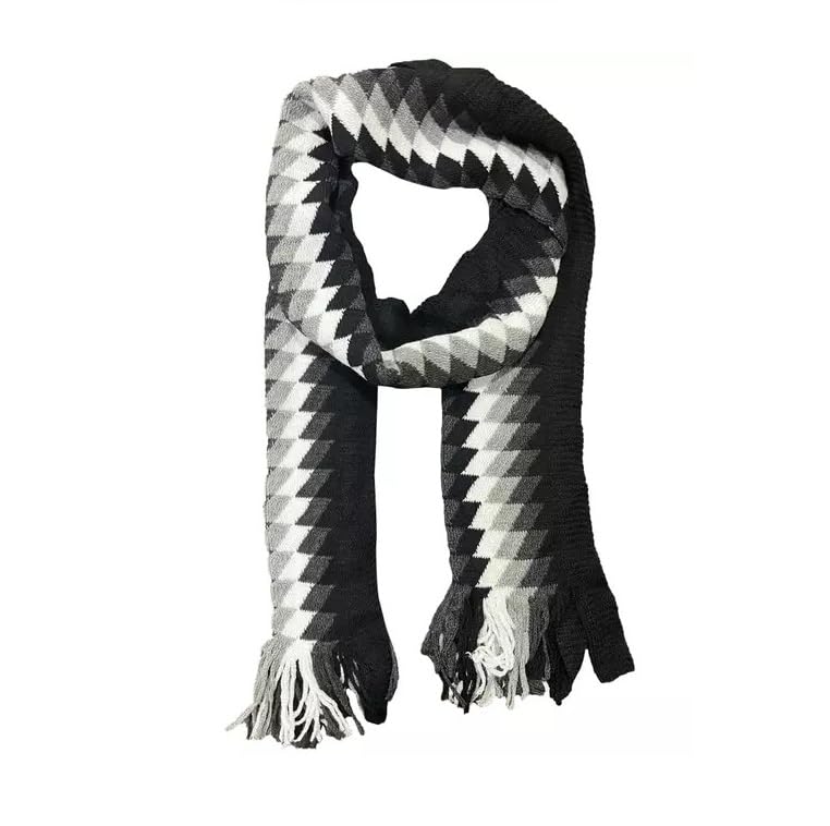 truvic Winter Scarf Classic Black Warm Soft Large Muffler Wrap Shawl Scarves For Men-picture-40