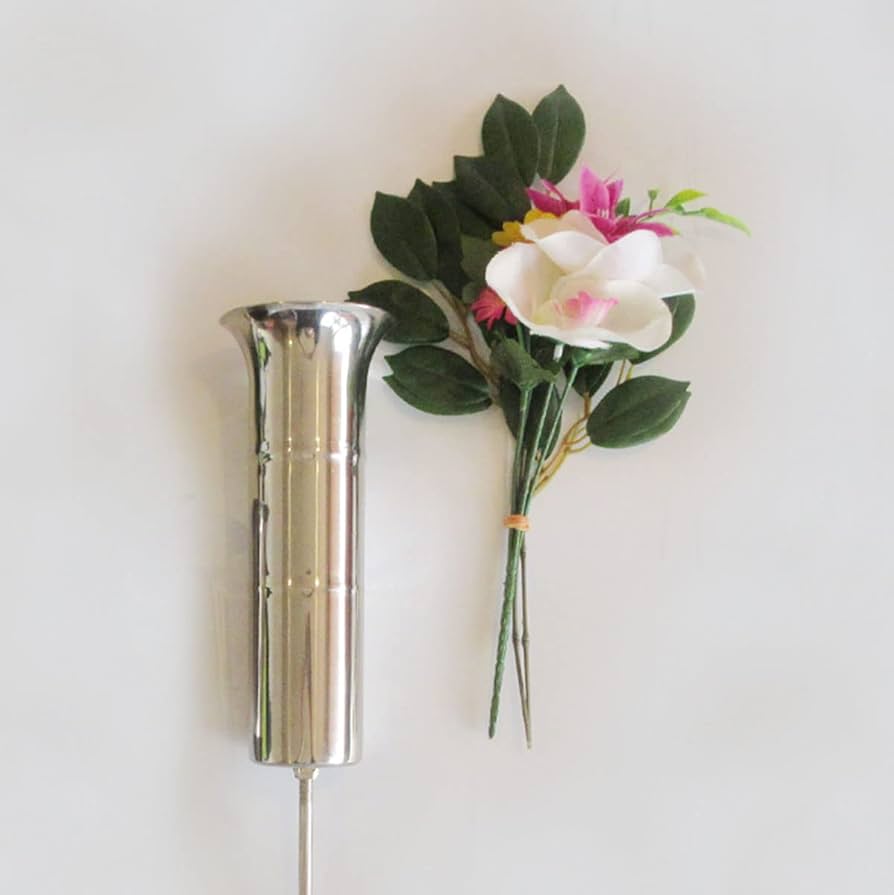 立体的な額　52.5x41.5 楽天市場】【お墓用】花立N58地刺 お墓用 高級ステンレス製 1対2