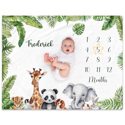 Couverture Étape pour Bébé Tapis Photo Mois, Unisexe Thème Lune, Animal, Cadeau Naissance Cadeau Baby-Shower Personnalisé, Confortable, Doux Couverture Étape pour Bébé Tapis Photo Mois, Unisexe Thème Lune, Animal, Cadeau Naissance Cadeau Baby-Shower Personnalisé, Confortable, Doux