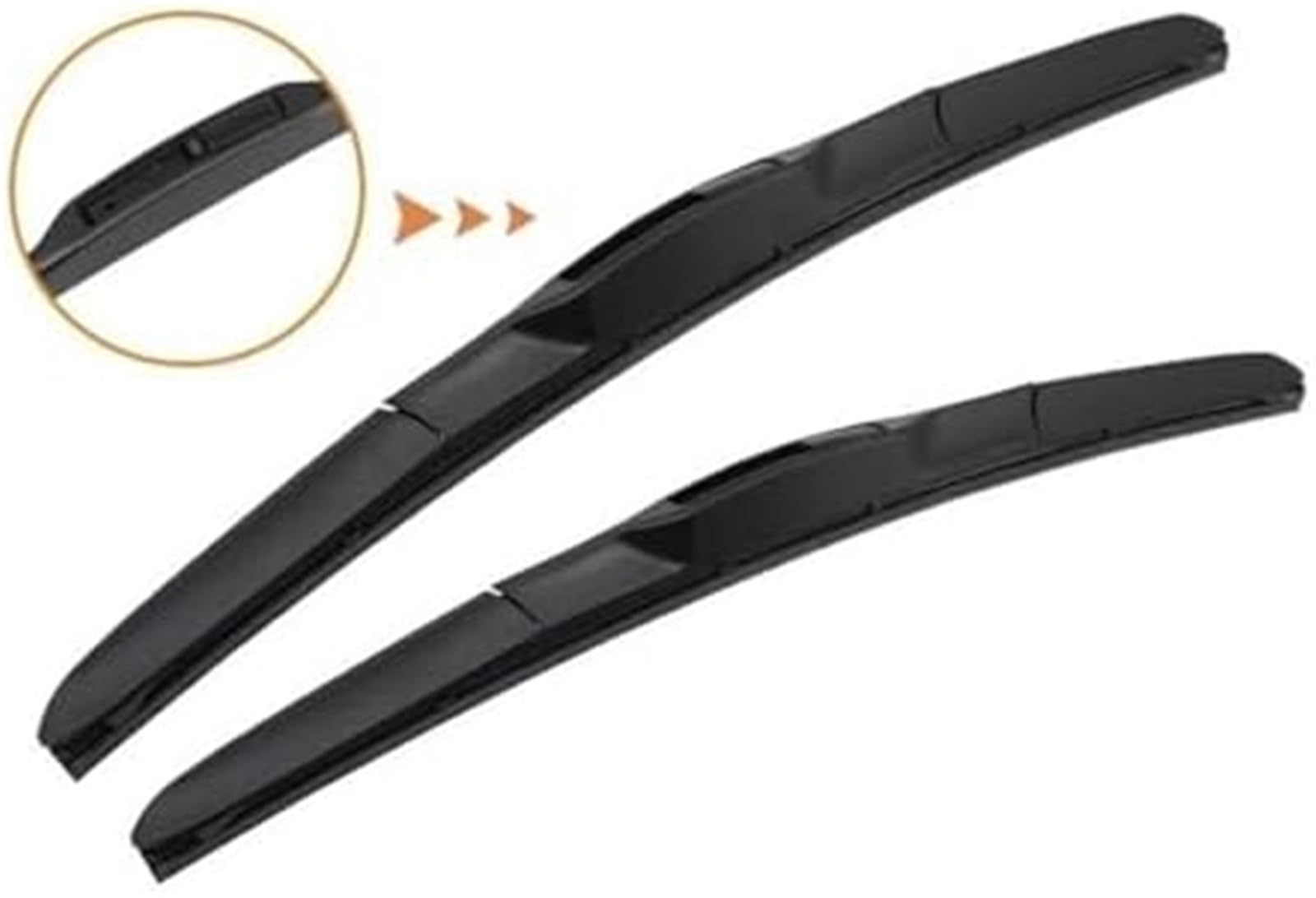 Samochodowe ostrze deflektora deszczowego Przednie tylne pióra wycieraczek, dla Civic Sedan 2009-2016 Lhd Rhd Window szyba przednia 26 22(BLACK Left)