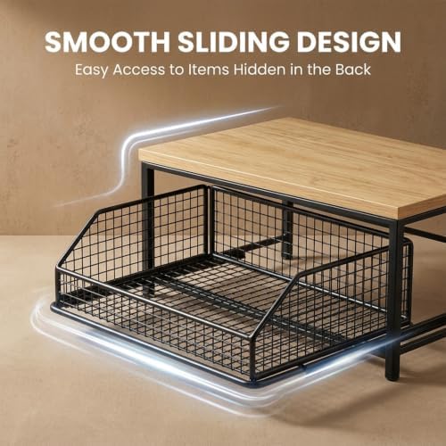 Sakerplus Coffee Pod Holder with Drawers (Black) - 3