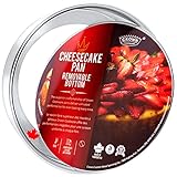 Crown 5 inch Cheesecake Pan, 3' Deep, Cake Pan Removable Bottom, Heavy Duty, Pure Aluminum, Made in Canada Silver