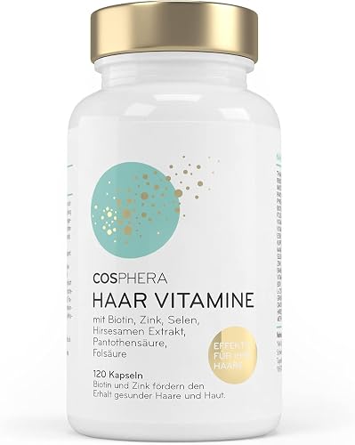 Cosphera Haar-Vitamine - Hochdosiert mit Biotin, Selen und Zink als