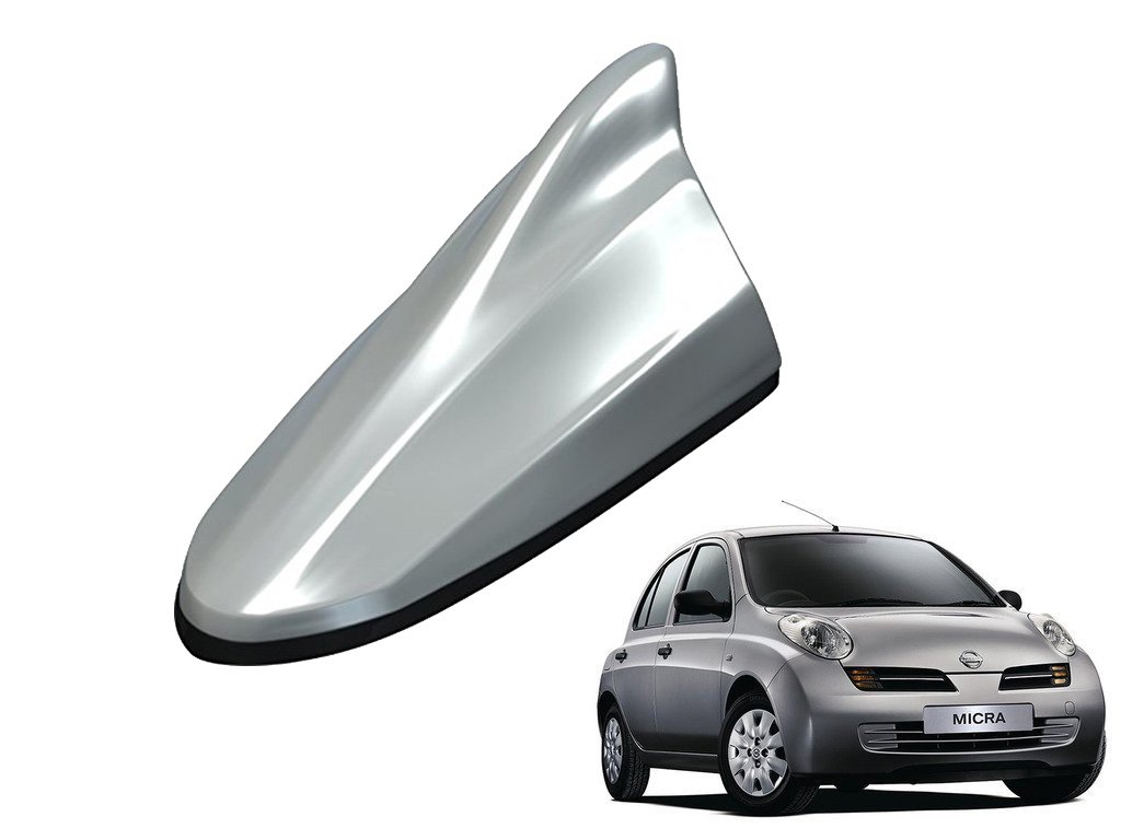 Kozdiko Silver Shark Fin Antenna for Nissan Micra-picture-45
