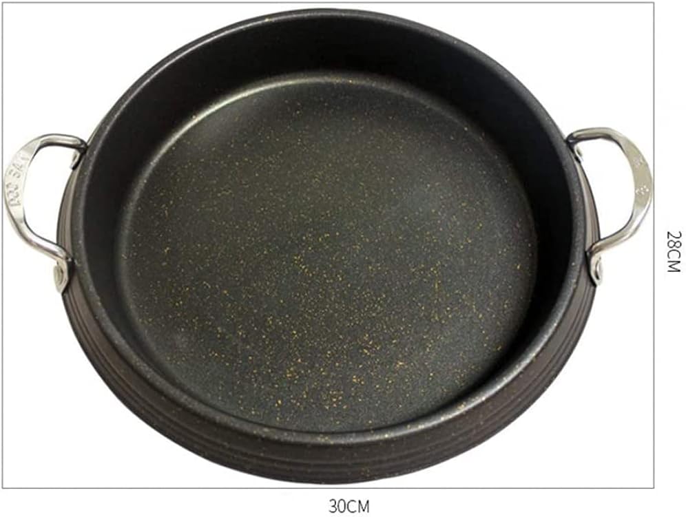 Pots, Cheese Fondue Pan Seapot Rice Cake Pot Cheese Pan Korean Hotpot Induction-26Cm Fryipan/Color/28Cm