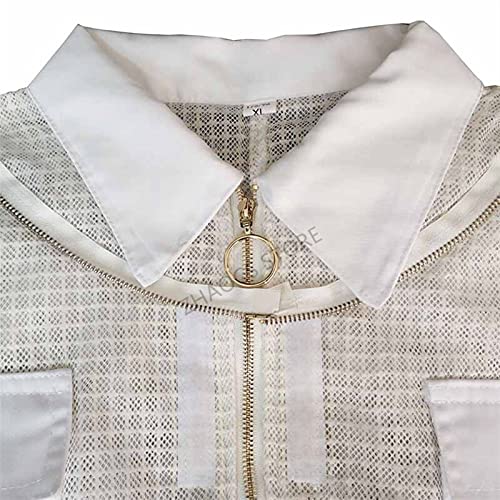 YZLP Imkerhandschuhe 1 Set Imkeranzug Bienenzuchtanzug Professionelle Kleidung Mückenanzug Metall Reißverschluss Bienen… – Bild 4