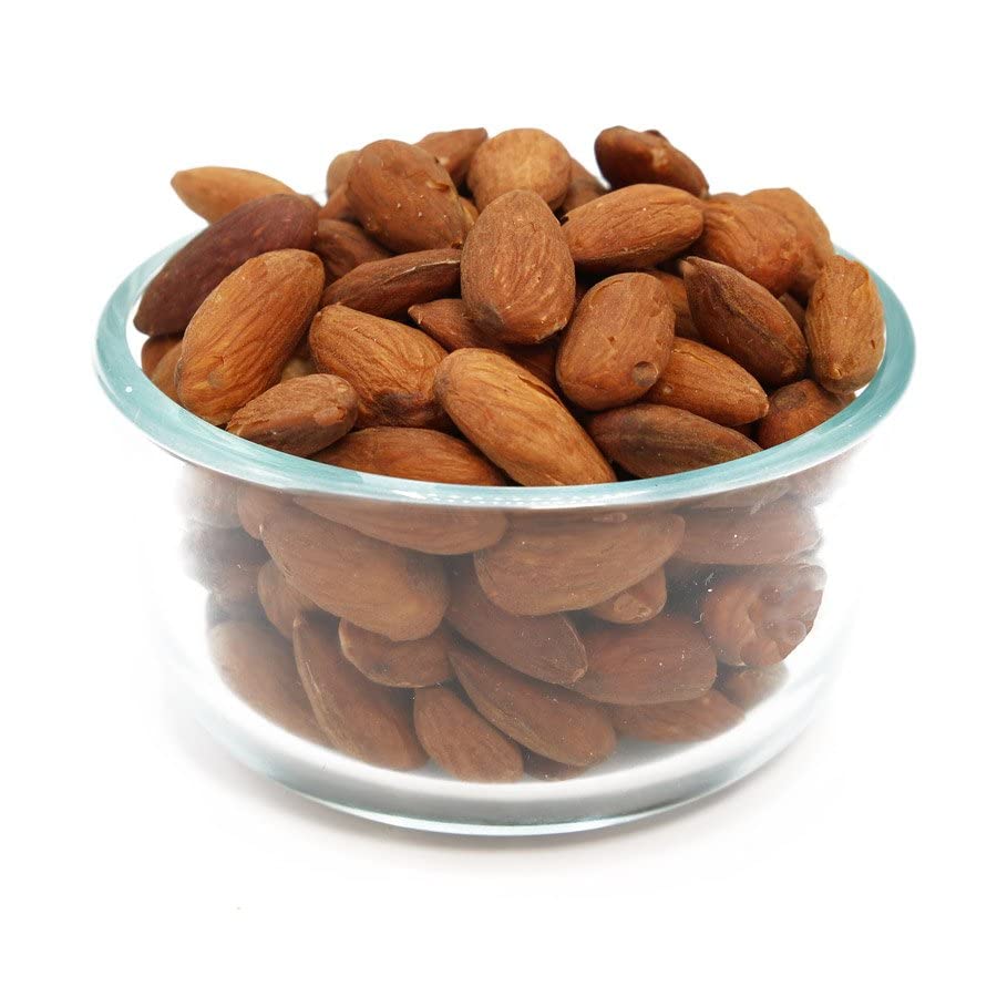 C.J. Dannemiller Dry Roasted Almonds, Bulk 25 LB Box, Whole Red Unsalted Almonds Perfect for Snacking, Baking, Cooking