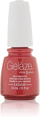 Gelaze Gel-N-Base Polish, Strawberry Fields, 0.5 Fluid Ounce
