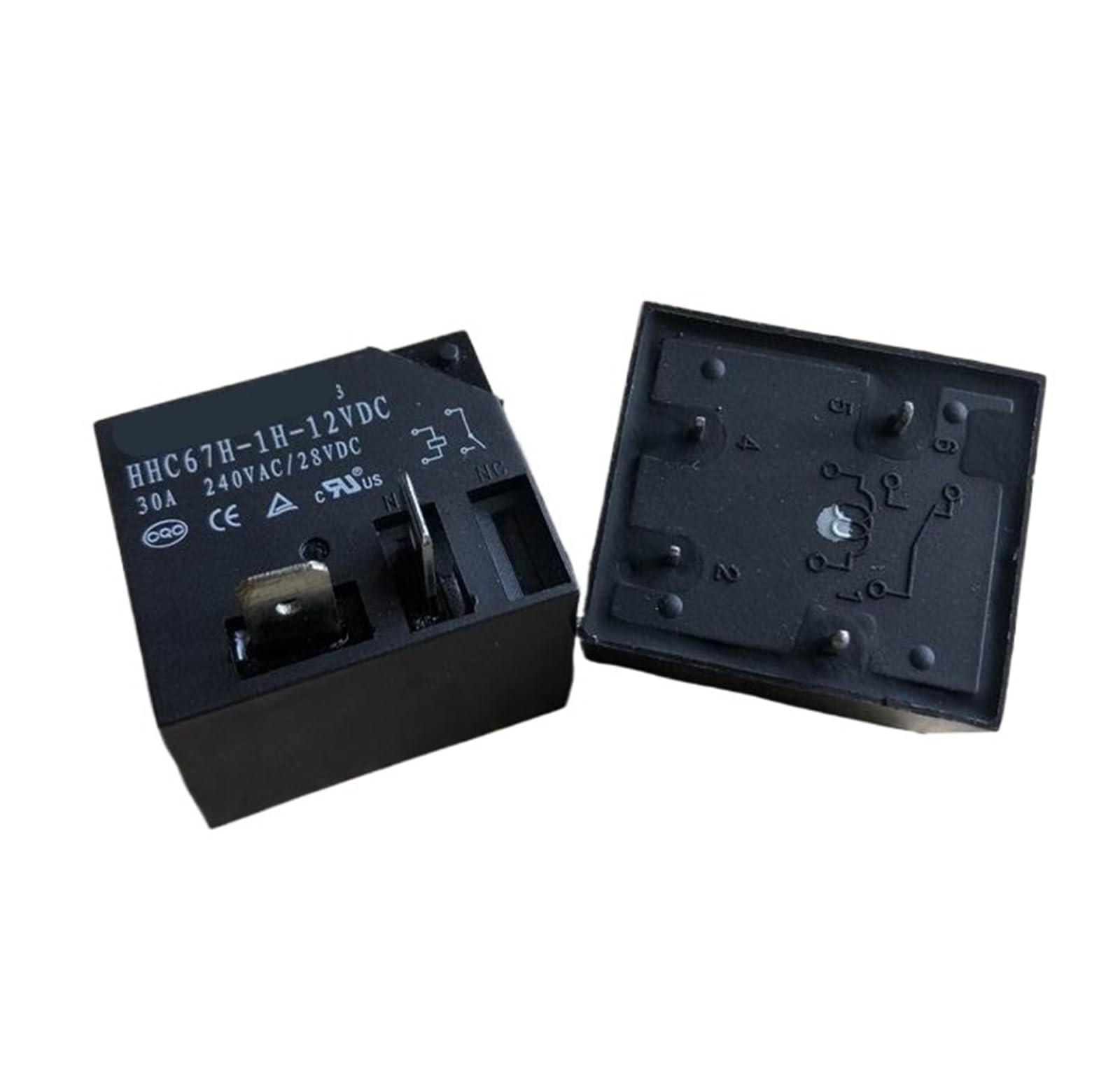 Relé T91-1A-12V-30A de automoción de 4 pines HHC67H-1H para proyectos eléctricos