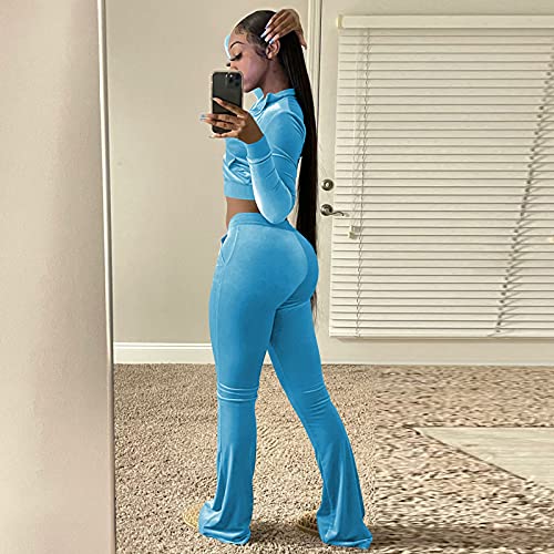 Zeyayi Velvet 2 Piece Set For Women,Lounge Wear Two Piece Sets For Women,Women Track Suits 2 Piece Set,Youth Track Set,Plus Size 2 Piece Sets,Girls Velour Tracksuit,Velour Track Pants For Women #TOP4
