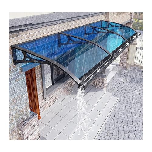 Terraza veranda protección contra el clima con un toldo curvado exterior