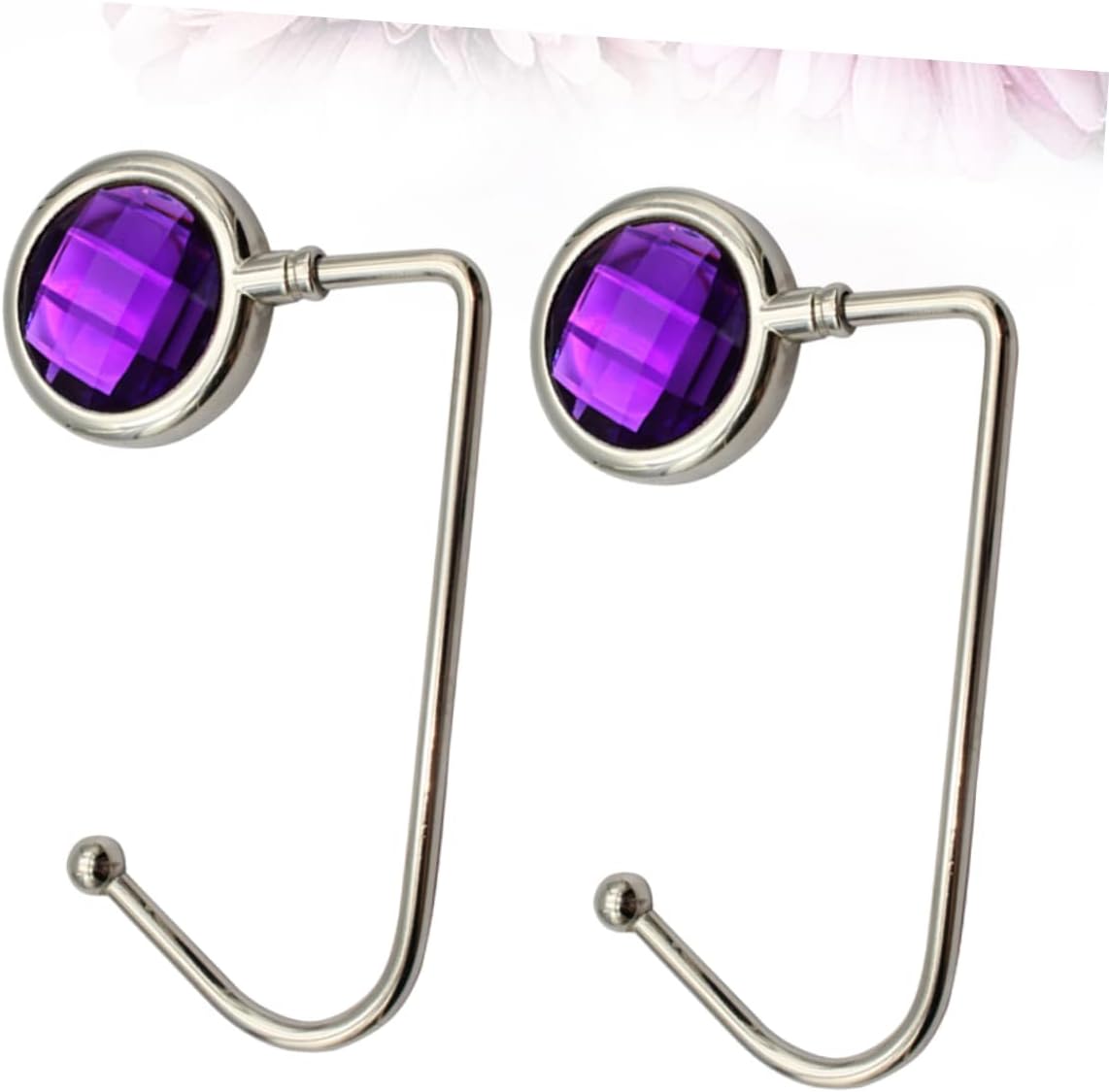 VALICLUD 2pcs Alloy Bag Hooks for Tote Bag Women Hooks for Hanging Purse No-Slip Base Pad Handbag Hangers Desktop Pouch Holders