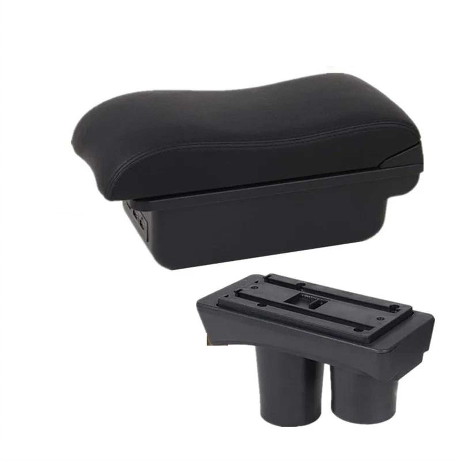NOHEEU Car Armrest Box For Citroen C3 C2 Storage Interior Parts Dedicated Retrofit Accessories(B2 Black line 3USB)