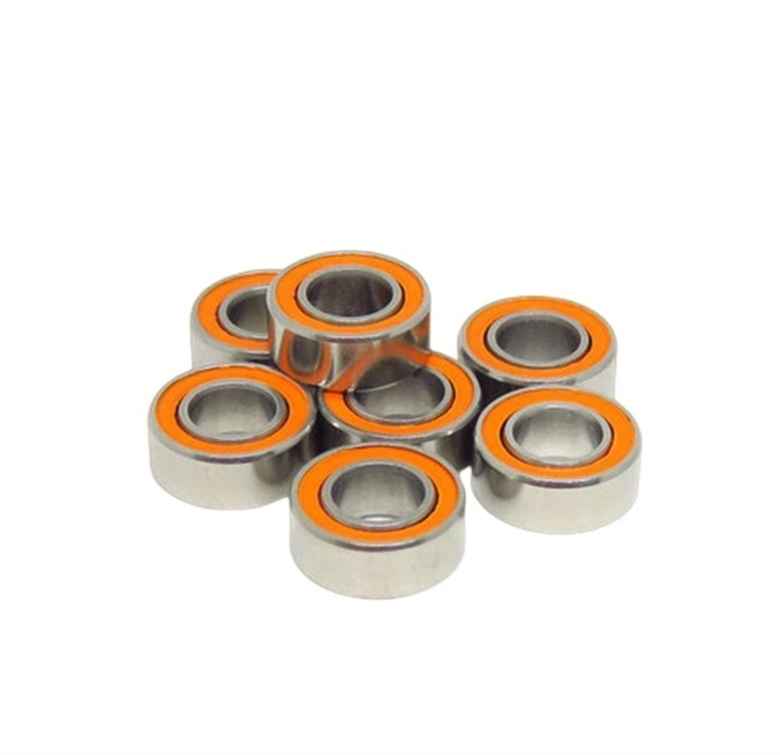 Rodamientos de bolas sellados de goma doble 10pcs SMR105-2OS 5x10x4mm rodamiento de cerámica híbrido de acero inoxidable