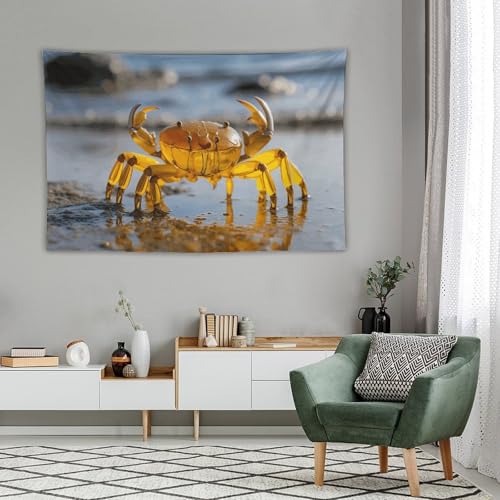 Tapisserie murale crabe solution décoration murale douce