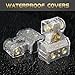 TONDA Battery Terminals, 0/4/8/10 Gauge Battery Terminal Connectors with Shims and Protective Covers, Car Cable Ends, 1 pair