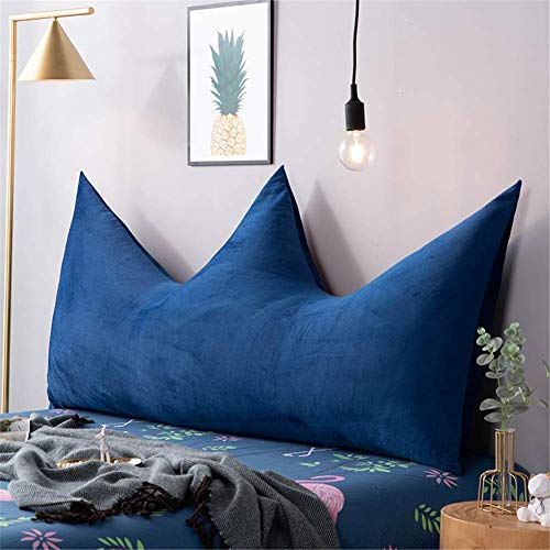 YLCJ Color sólido Terciopelo de Cristal Respaldo Grande Corona Cojín del Respaldo de la cabecera Tapizado Extraíble Cabecera Lectura Respaldo para decoración Cuna Dormitorio I-180x80 (71x31 Pulgadas)