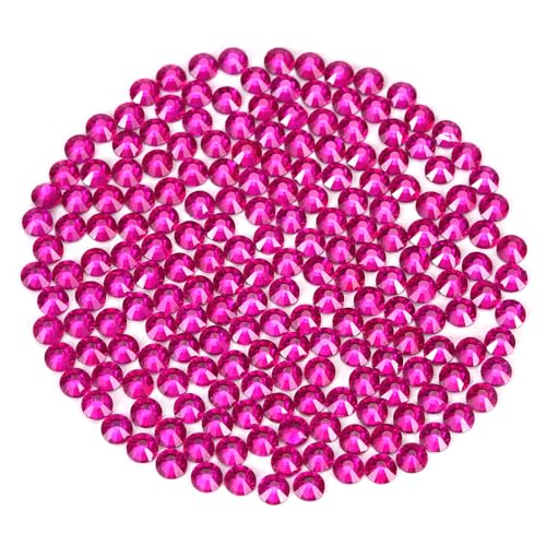 Image of Novani Rhinestones Flatback Rhinestones Glass Gems Stones Jewels Round Gemstones Non-Hotfix Crystal for Crafts,SS16,1440 Pieces,Peach