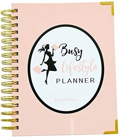 Undated Planner by Lanz Boutique - Best Personal Organizer for Busy Women - Monthly and Weekly calendars with to do, Goal Setting, Notes, Contacts and Year end Review