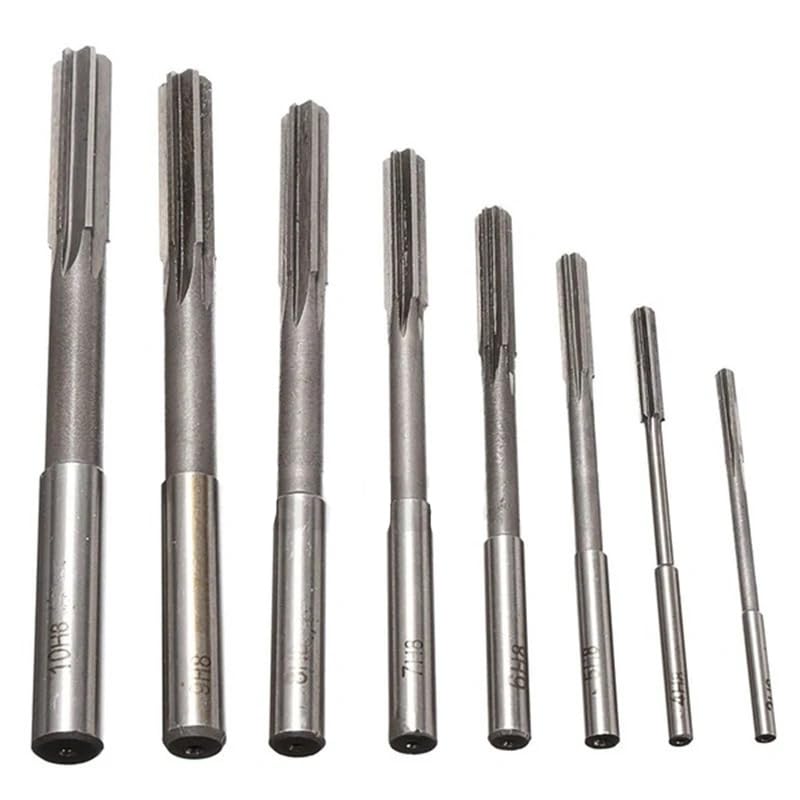 Vástago Recto D4 HSS Escariador Mandril Herramienta De Fresado De Ingeniería 3mm/4mm/5mm/6mm/8mm/10mm/12mm/14m 6 Flautas HSS,8x180