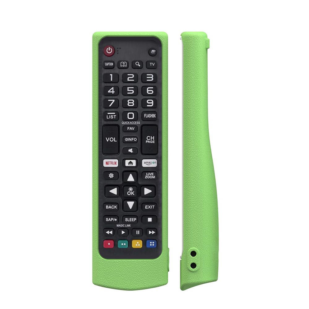 Coque Silicone Fluorescente Pour Télécommande LG Smart TV - Modèles AKB76037605, Etc. - Antichoc + Cordon