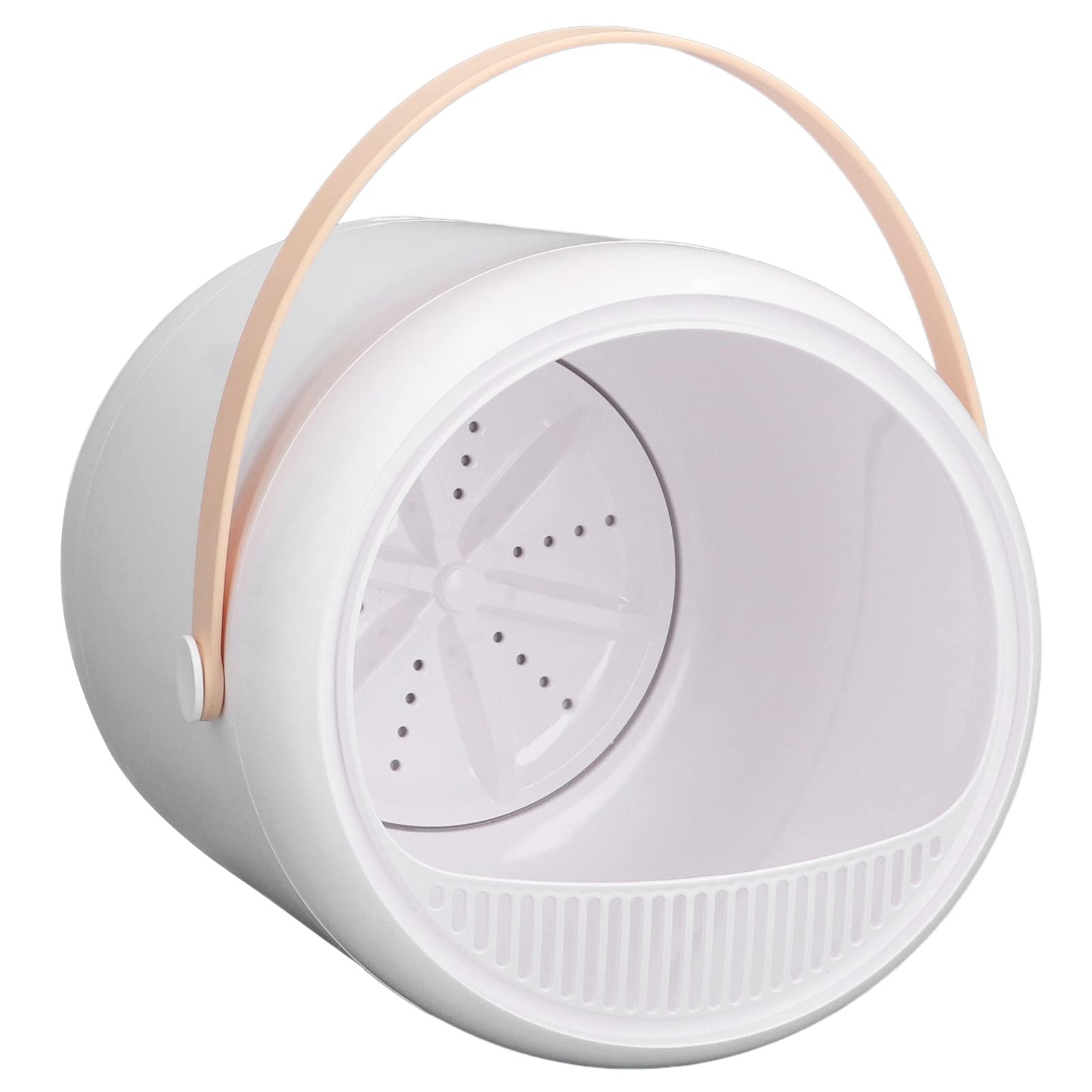 Mini machine à laver portable, turbine à ultrasons d'une capacité de 3 L, laveuse intelligente pour sous-vêtements, appartement, linge, camping, camping-car, voyage, bébé (blanc)