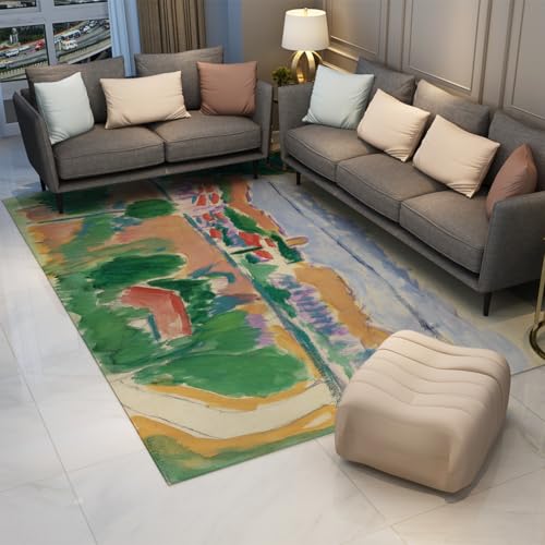 Tapis antidérapant et lavable Matisse pour protéger le sol du salon - 3