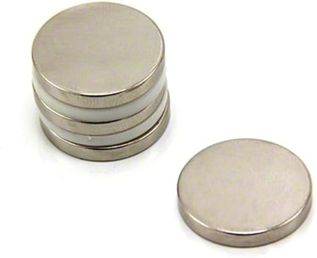 N42 Neodymium Magnet for Arts, Crafts, Model Making, DIY, Hobbies, Office, and Home - 20mm dia x 3mm thick - 4.6kg Pull - Pack of 4