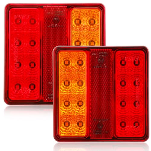 AGRISHOP LED Rückleuchten Anhänger 5Funktion 12v Wasserdicht Anhänger Beleuchtung für PKW KFZ