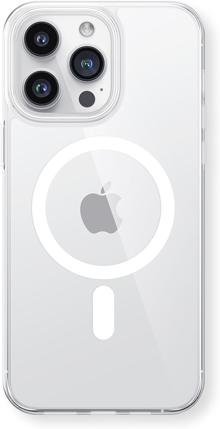 TORRAS Magnetic Slim-Fit for iPhone 15 Pro Max Case, Ultra-Thin 15 ProMax Phone Case Fit for MagSafe, Lightweight Anti-Scratch Hard PC for iPhone 15 ProMax Case 6.7 inch OriginFit, Transparent