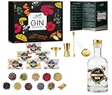 Cool Leaf Gin Making Kit – Perfect Gin Gift Set for Men & Women | 11 Botanicals to Make Your Own Craft Gin | Chocolate Orange, Raspberry & Hibiscus, Mango, Lavender & More