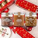 ORIGONUTS by DESEO - Feinkost Geschenkset mit Nussmus, Nusscreme - Geschenk zu Nikolaustag, Weihnachten für Frauen und Männer, Fertig zum Verschenken - Set Nr.1