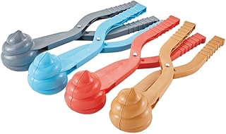 雪玉メーカー 雪玉製造機 可愛いうんちの形 アヒル 雪だるま ハート 雪花 恐竜 クマ 雪 玉作り器 雪遊び 砂遊び 砂場セット 外遊 び 雪はさみ 冬 屋外 携帯に便利 耐久性 (うんちの形 ランダム色 1個入り) [並行輸入品]