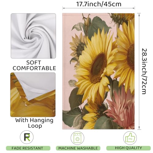 Torchons de cuisine microfibre absorbants essuie-mains séchage rapide déco fleur
