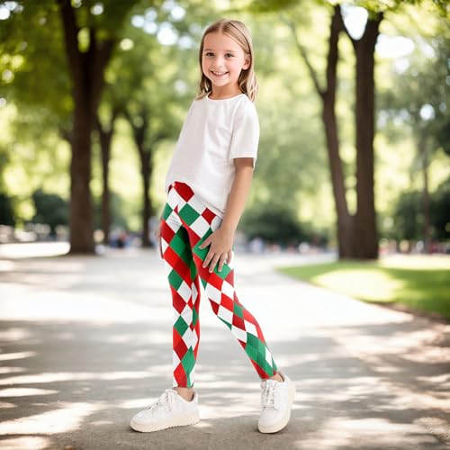 Girls 3pcs Leggings Printed Little Kids Striped Ankle Leggings 3-11Years3
