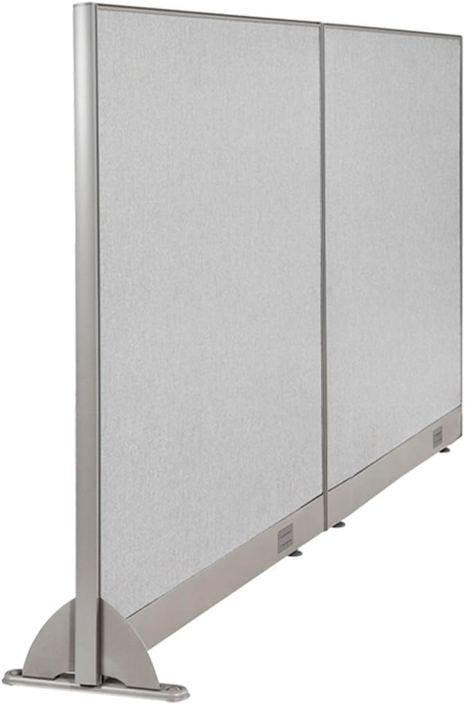GOF Wall Mounted Office Partition, Large Fabric Room Divider Panel, 72" W x 48" H