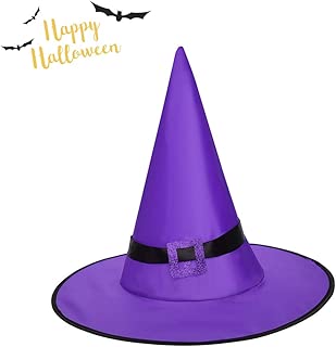 Vintress Witch Hat Halloween Costume Cosplay Wicked Witch Accessory Adult One Size (Purple) - coolthings.us