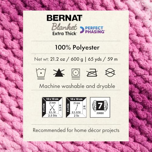 Image of Bernat Blanket Extra Thick Choco-Latte Yarn - 1 Pack of 600g /21oz - 100% Polyester - #7 Jumbo - 72 Yards - Knitting /Crochet