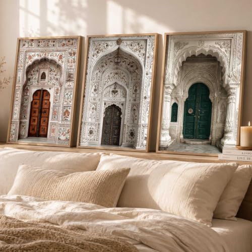 Image of kotart Indian Art Traditional Paintings for Living Room | Framed Wall Painting for Home Room Bedroom Office Wall Decor| Wall Poster With frames Set of 3 (13X17 inch)