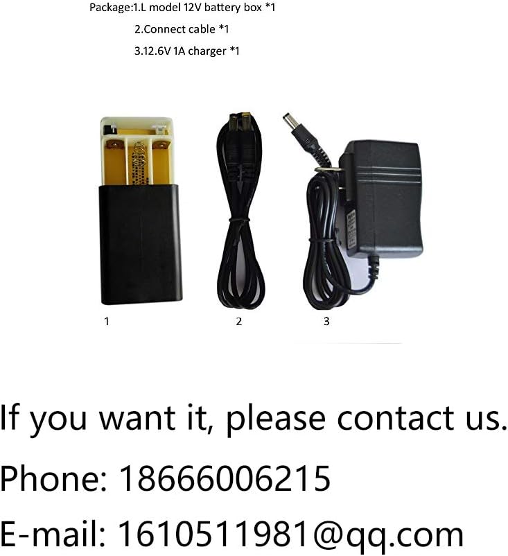 ThinkPow 12V Power Bank,12V 3 18650 Battery Box Can be Removed, The Battery can be Replaced, with a Protective Plate