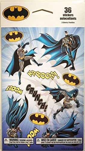 BATMAN STICKER PACK, 36 STICKERS INCLUDED