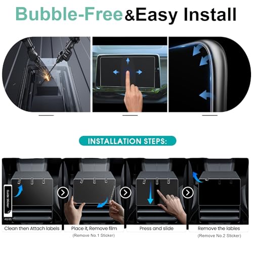Image of Wisely Premium Screen Guard for Toyota Innova Crysta 2023 GX V-X ZX FACELIFT 8-Inch Display Car Infotainment System Protector Accessories, Touch Responsive, HD Clear, Easy Installation