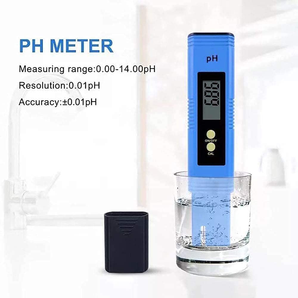 Precise PH Meter, 0-14 PH Measurement Range PH Meter, for Household Drinking Water, Pool, Hydroponics, Aquarium Water practical water quality detector